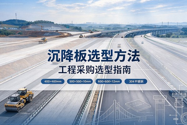 乐业沉降板选择方法