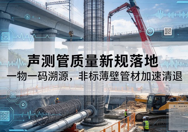 乐业声测管质量新规落地，一物一码溯源，非标薄壁管材加速清退
